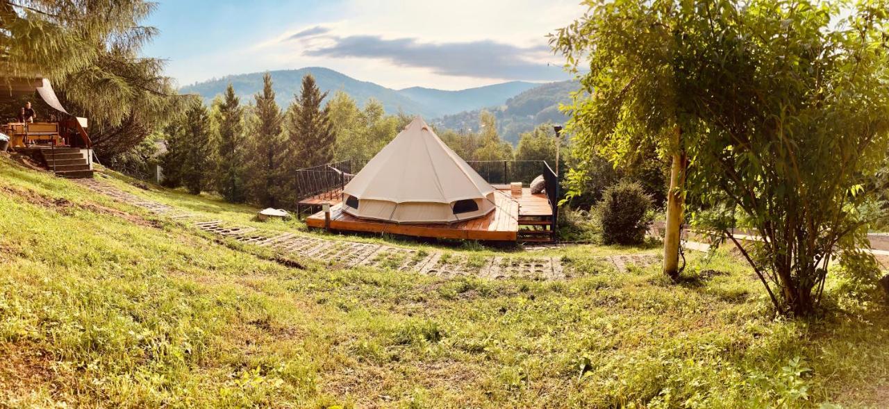 Glampspace - Szlak Beskidzki Hotel Międzybrodzie Bialskie Exterior foto